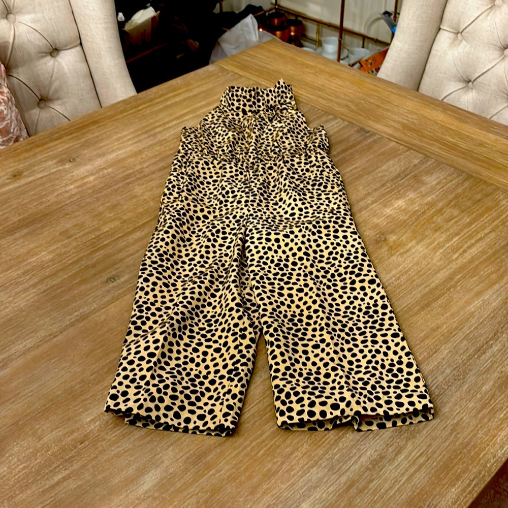 JANIE and JACK Girl’s Cheetah Print Jumpsuit